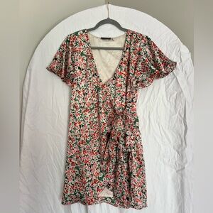 VICI Floral Wrap Dress
